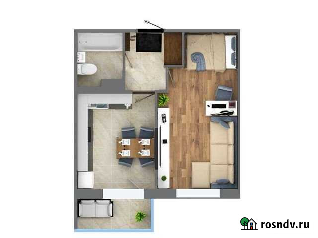 1-комнатная квартира, 36.3 м², 10/15 эт. на продажу в Кудрово Кудрово - изображение 1