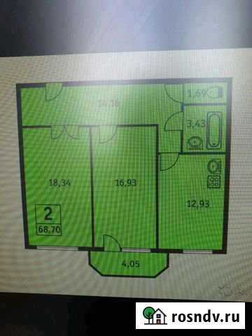 2-комнатная квартира, 68 м², 6/10 эт. на продажу в Железногорске Курской области Железногорск - изображение 1