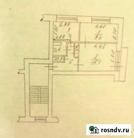 2-комнатная квартира, 39.6 м², 3/4 эт. на продажу в Вольгинском Вольгинский - изображение 1