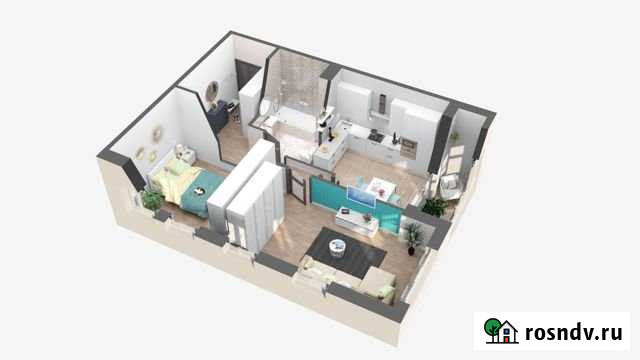 2-комнатная квартира, 48.7 м², 13/16 эт. на продажу в Мосрентгене Мосрентген - изображение 1