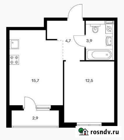 1-комнатная квартира, 38.3 м², 14/15 эт. на продажу в Обнинске Обнинск - изображение 1