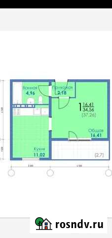 1-комнатная квартира, 37.3 м², 1/12 эт. на продажу в Кемерово Кемерово - изображение 1