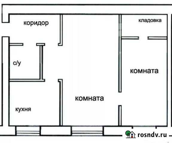 2-комнатная квартира, 45.4 м², 1/5 эт. на продажу в Узловой Узловая - изображение 1