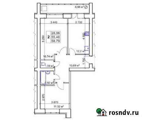 2-комнатная квартира, 58 м², 9/10 эт. на продажу в Нефтекамске Нефтекамск