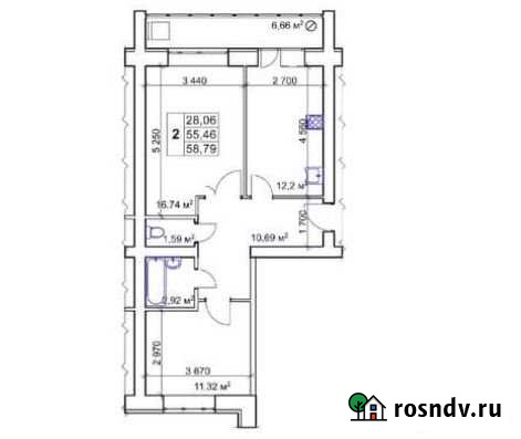 2-комнатная квартира, 58 м², 9/10 эт. на продажу в Нефтекамске Нефтекамск - изображение 1