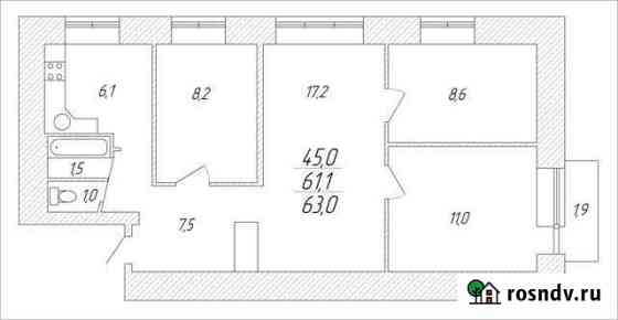 4-комнатная квартира, 61 м², 4/5 эт. на продажу в Первоуральске Первоуральск