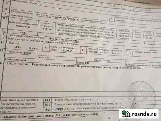 Участок ИЖС 5 сот. на продажу в Яблоновском Яблоновский