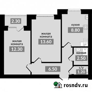 2-комнатная квартира, 47.2 м², 3/4 эт. на продажу в Михайловске Ставропольского края Михайловск - изображение 1