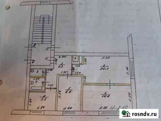 3-комнатная квартира, 55.4 м², 2/2 эт. на продажу в Рудне Волгоградской области Рудня