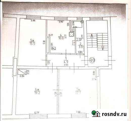 3-комнатная квартира, 70.5 м², 3/3 эт. на продажу в Советске Калининградской области Советск