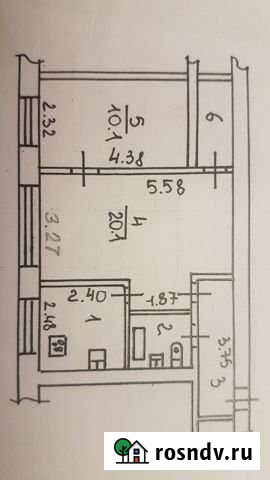 2-комнатная квартира, 46 м², 1/1 эт. в аренду на длительный срок в Великом Новгороде Великий Новгород - изображение 1