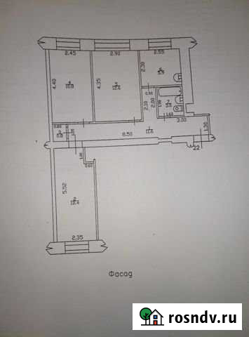 3-комнатная квартира, 58 м², 1/5 эт. на продажу в Бийске Бийск - изображение 1