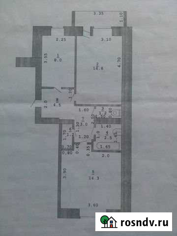 2-комнатная квартира, 49.5 м², 1/2 эт. на продажу в Очере Очер - изображение 1