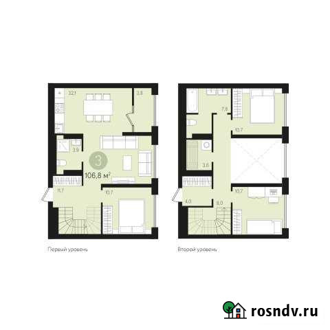 3-комнатная квартира, 106.8 м², 9/10 эт. на продажу в Сургуте Ханты-Мансийского АО Сургут - изображение 1