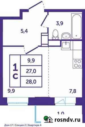 1-комнатная квартира, 27 м², 3/12 эт. на продажу в Красногорске Московской области Красногорск