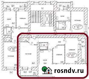 3-комнатная квартира, 88.7 м², 4/9 эт. на продажу в Благовещенске Амурской области Благовещенск - изображение 1