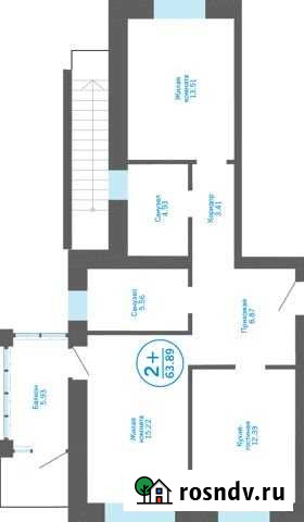 2-комнатная квартира, 63.9 м², 1/5 эт. на продажу в Боровском Боровский - изображение 1