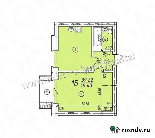 1-комнатная квартира, 39.8 м², 2/3 эт. на продажу в Ульяновске Ульяновск - изображение 1