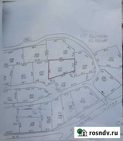 Участок СНТ, ДНП 11 сот. на продажу в Токсово Токсово - изображение 1