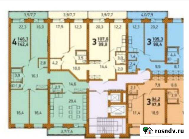 4-комнатная квартира, 146 м², 4/10 эт. на продажу в Томске Томск - изображение 1