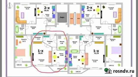 1-комнатная квартира, 38.6 м², 7/10 эт. на продажу в Хабаровске Хабаровск