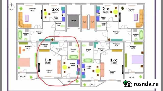 1-комнатная квартира, 38.6 м², 7/10 эт. на продажу в Хабаровске Хабаровск - изображение 1