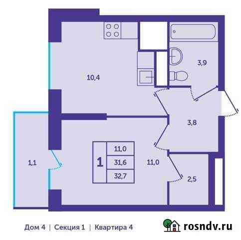1-комнатная квартира, 32 м², 4/25 эт. на продажу в Красногорске Московской области Красногорск