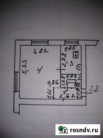 1-комнатная квартира, 30 м², 1/3 эт. на продажу в Карабаново Карабаново - изображение 1