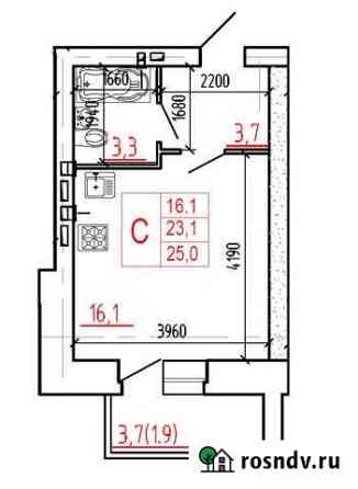 Квартира-студия, 25 м², 4/10 эт. на продажу в Череповце Череповец