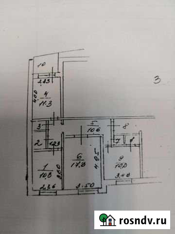 3-комнатная квартира, 67.3 м², 3/5 эт. на продажу в Можайске Можайск - изображение 1