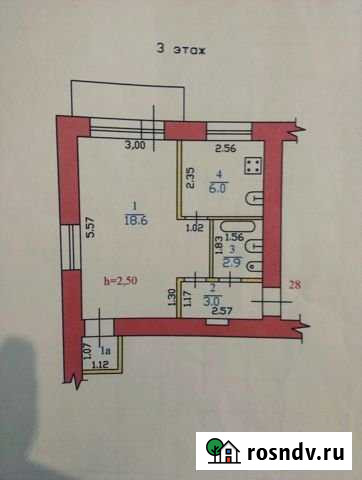 1-комнатная квартира, 31 м², 3/4 эт. на продажу в Камышине Камышин - изображение 1