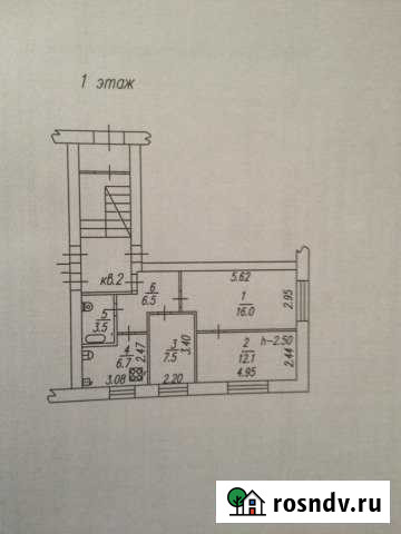 3-комнатная квартира, 52.3 м², 1/2 эт. на продажу в Мстёре Мстёра - изображение 1