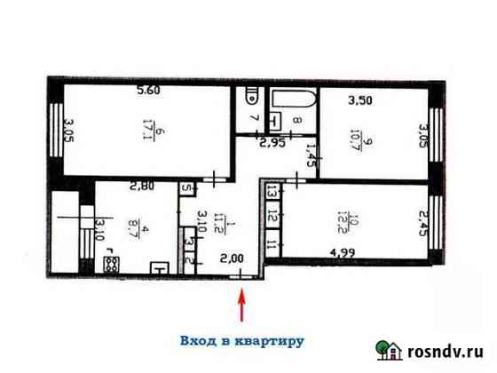 3-комнатная квартира, 67.7 м², 1/5 эт. на продажу в Сясьстрое Сясьстрой