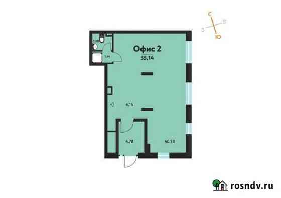Офисное помещение, 55.14 кв.м. Пермь