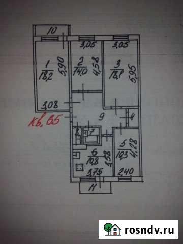 4-комнатная квартира, 92 м², 5/5 эт. на продажу в Белгороде Белгород - изображение 1