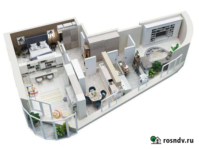 3-комнатная квартира, 91.6 м², 12/19 эт. на продажу в Перми Пермь - изображение 1