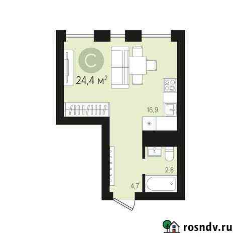 Квартира-студия, 24.4 м², 5/6 эт. на продажу в Видном Видное