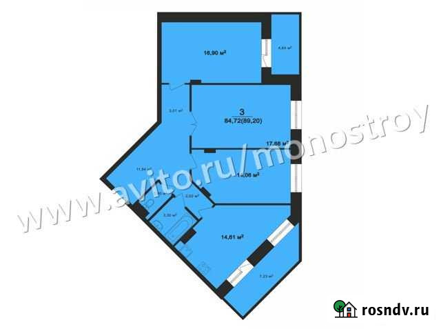 3-комнатная квартира, 100.4 м², 4/12 эт. на продажу во Владимире Владимир - изображение 1