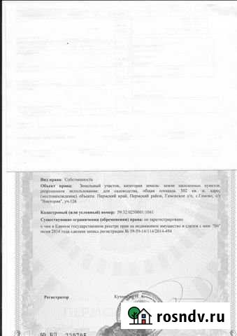 Участок СНТ, ДНП 5 сот. на продажу в Гамово Гамово - изображение 1