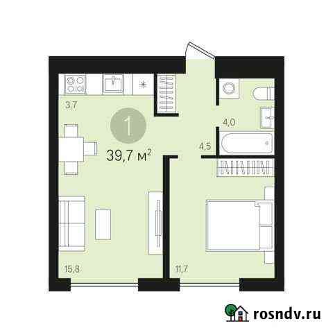 1-комнатная квартира, 39.7 м², 6/8 эт. на продажу в Видном Видное
