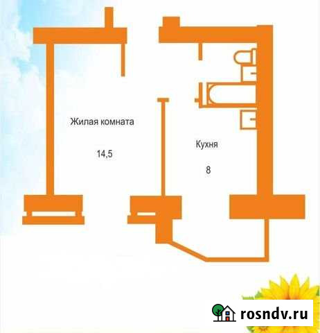 1-комнатная квартира, 32 м², 2/10 эт. на продажу в Благовещенске Амурской области Благовещенск - изображение 1