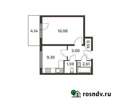 1-комнатная квартира, 36.5 м², 2/3 эт. на продажу в Токсово Токсово - изображение 1