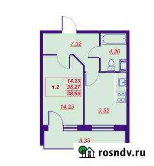 1-комнатная квартира, 38.7 м², 11/11 эт. на продажу в Пушкине Пушкин
