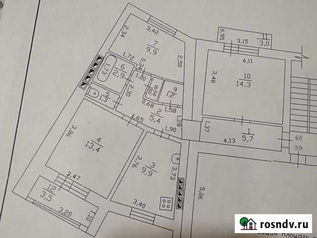 3-комнатная квартира, 65 м², 5/5 эт. на продажу в Гуково Гуково - изображение 1