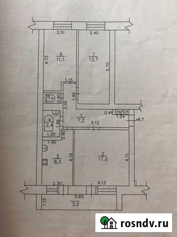 3-комнатная квартира, 61.2 м², 1/2 эт. на продажу в Яранске Яранск - изображение 1