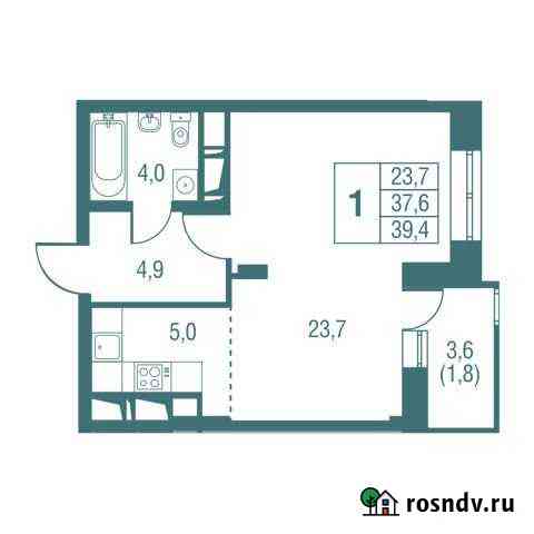 1-комнатная квартира, 39.4 м², 23/25 эт. на продажу в Одинцово Одинцово