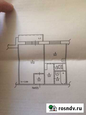 1-комнатная квартира, 33.8 м², 8/9 эт. на продажу в Волгодонске Волгодонск - изображение 1