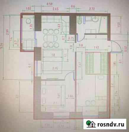 3-комнатная квартира, 46.1 м², 4/8 эт. в аренду на длительный срок в Красногорске Московской области Красногорск