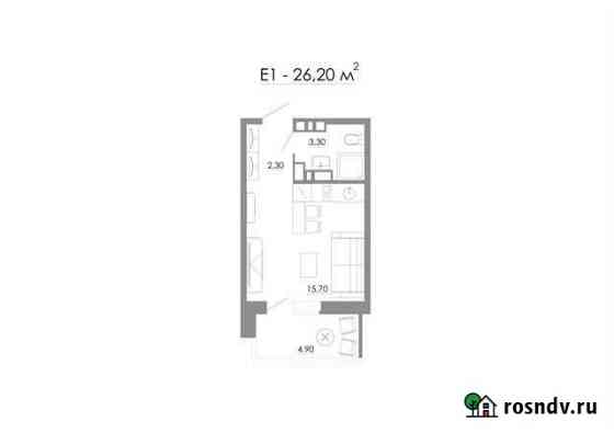 Квартира-студия, 25.9 м², 6/24 эт. на продажу в Ростове-на-Дону Ростов-на-Дону