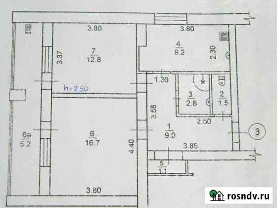 2-комнатная квартира, 58 м², 1/4 эт. на продажу в Черноморском Республики Крым Черноморское